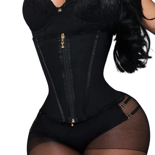 CORSET, Waist trainer with zipper and hooks